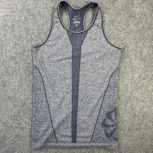 Nike Dri-FIT Tank Top Womens Small Blue Racerback Running Athletic 520290-471